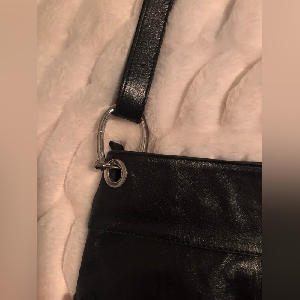 The Trend Black Leather Crossbody Bag with Silver Hardware - Picture 10 of 10